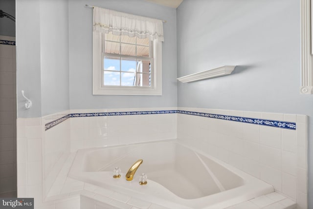 bathroom with a bath