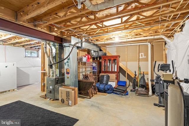 view of basement