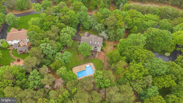 8 Winchester Ct, Tabernacle, NJ 08088 - aerial view of property and surrounding area with a pool area