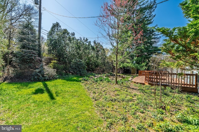 1114 Colonial Rd, Lancaster, PA 17603 - view of yard featuring a deck