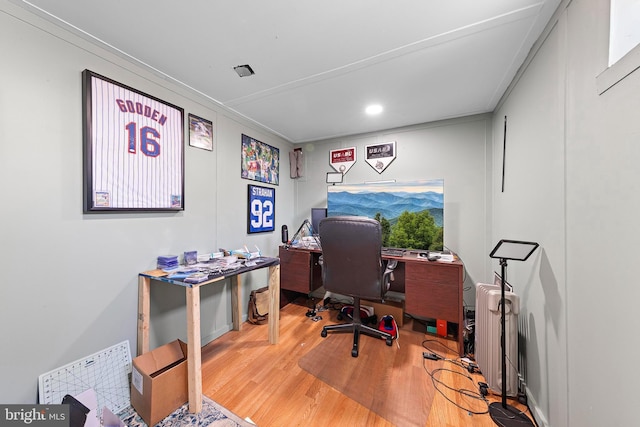 412 Prospect Ave, Pine Beach, NJ 08741 - home office with recessed lighting and wood finished floors