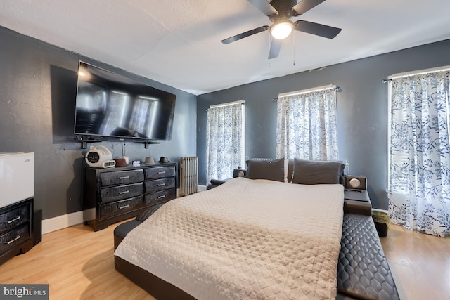 731 Locust St, Columbia, PA 17512 - bedroom featuring light wood-type flooring, baseboards, and ceiling fan