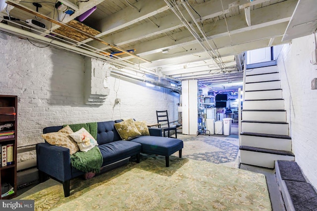 interior space featuring stairs