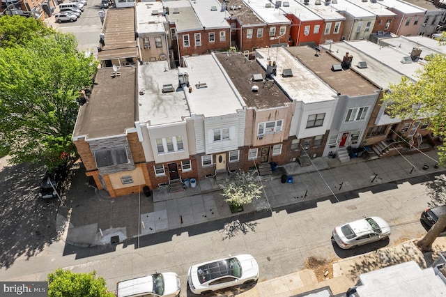 bird's eye view with a residential view