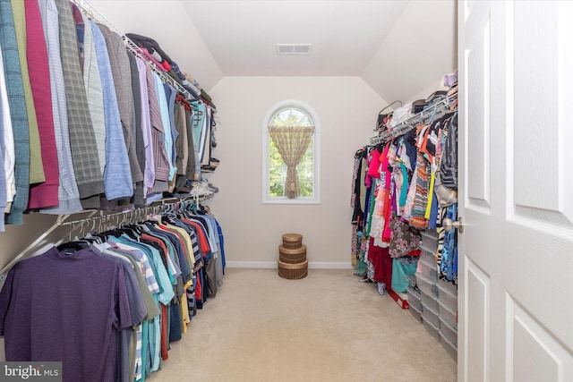 9743 Wyndham Dr, Frederick, MD 21704 - walk in closet with lofted ceiling and carpet