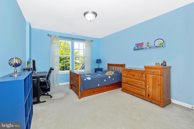 9743 Wyndham Dr, Frederick, MD 21704 - carpeted bedroom featuring baseboards and an office area