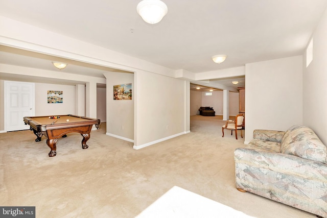 9743 Wyndham Dr, Frederick, MD 21704 - rec room featuring billiards, carpet flooring, and baseboards