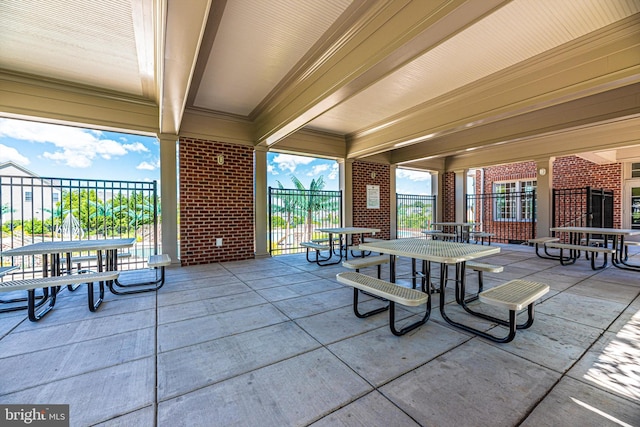 9743 Wyndham Dr, Frederick, MD 21704 - view of patio / terrace featuring outdoor dining space
