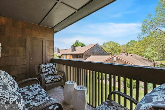 view of balcony