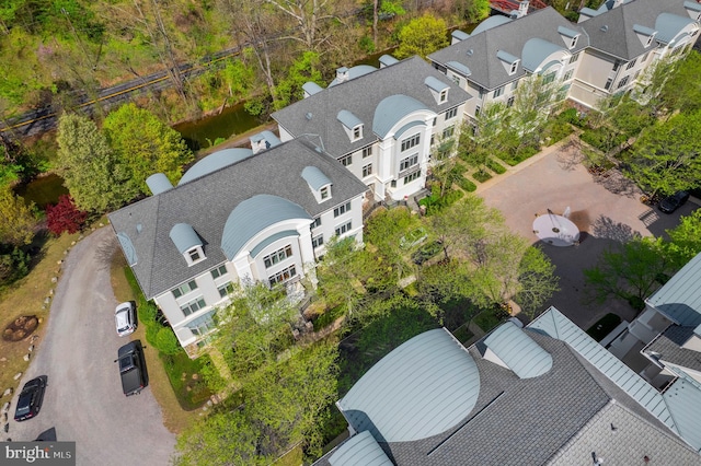 drone / aerial view featuring a residential view