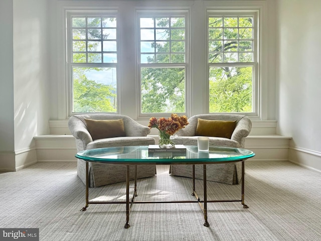 sunroom featuring a wealth of natural light