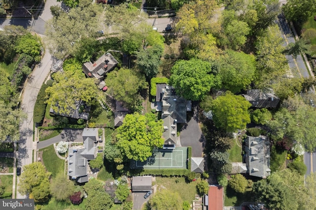 drone / aerial view featuring a residential view