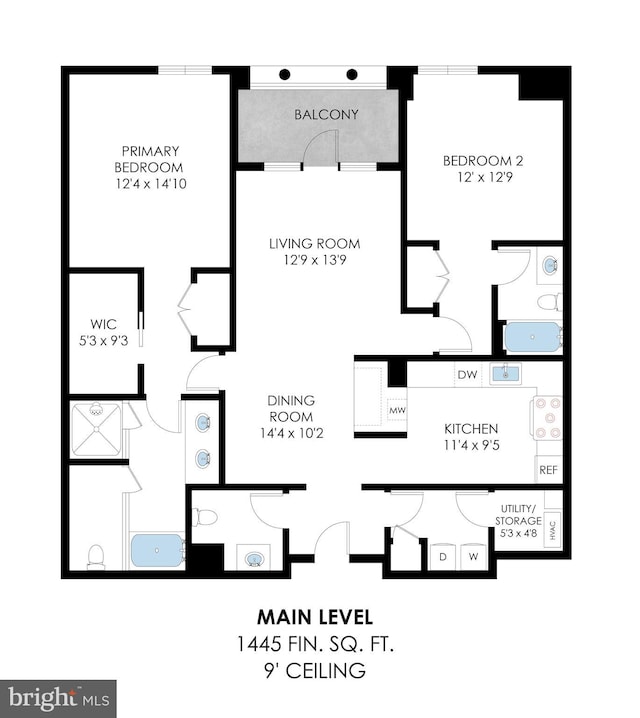 8551 Connecticut Ave Unit 207, Chevy Chase, MD 20815 - home floor plan