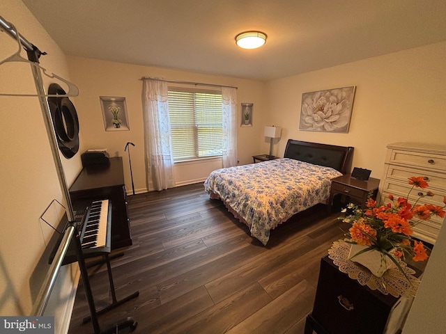 916 Holden Ct, Warminster, PA 18974 - bedroom with baseboards and dark wood-style flooring