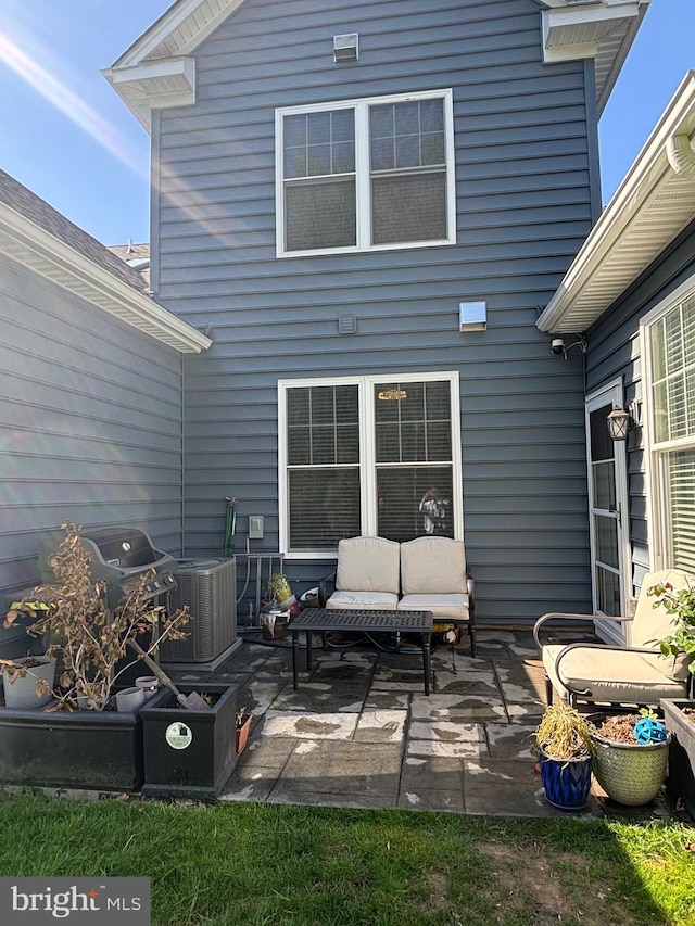 916 Holden Ct, Warminster, PA 18974 - back of house with a patio and central air condition unit