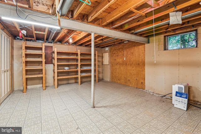 view of basement