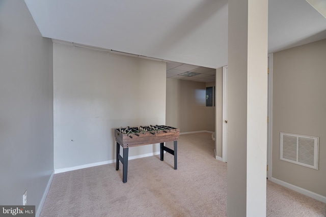 2417 Buck Hill Rd, Gerrardstown, WV 25420 - recreation room with carpet flooring, baseboards, and visible vents