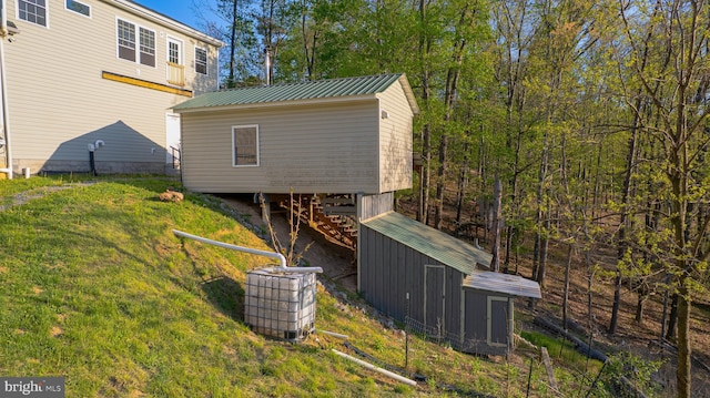 2417 Buck Hill Rd, Gerrardstown, WV 25420 - exterior space with an outdoor structure and stairway
