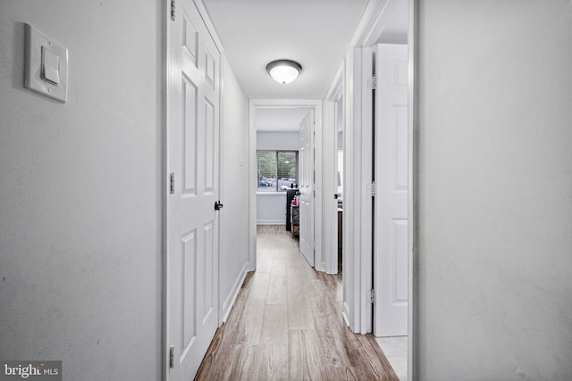 1423 Northgate Sq Unit 1423-11C, Reston, VA 20190 - hallway with wood finished floors and baseboards