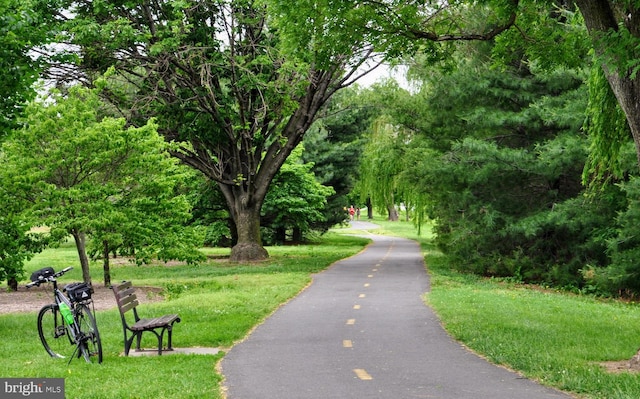 view of home's community featuring a yard