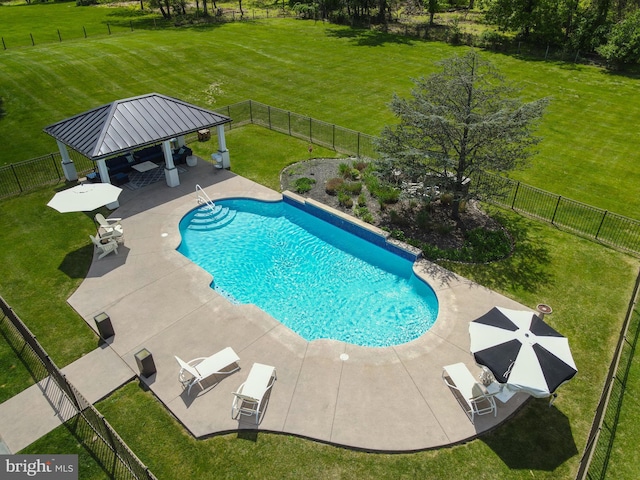 1071 Highland Rd, Newtown, PA 18940 - view of pool with a gazebo and a patio