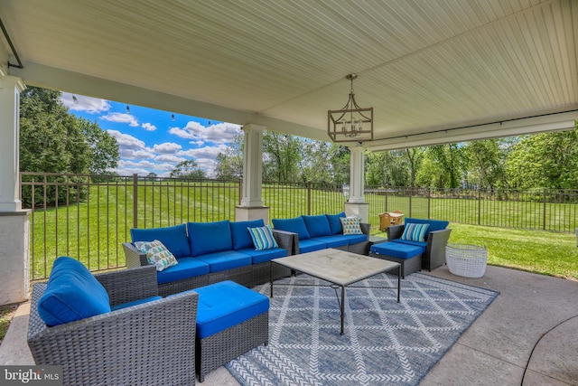 1071 Highland Rd, Newtown, PA 18940 - view of patio / terrace with an outdoor hangout area