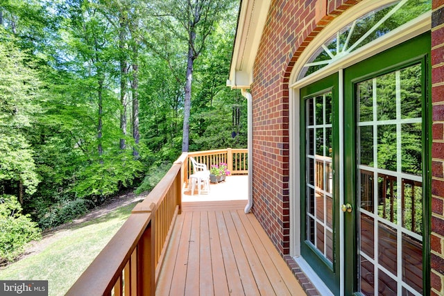 view of deck