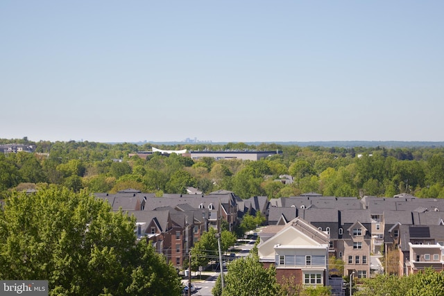 aerial view featuring a residential view