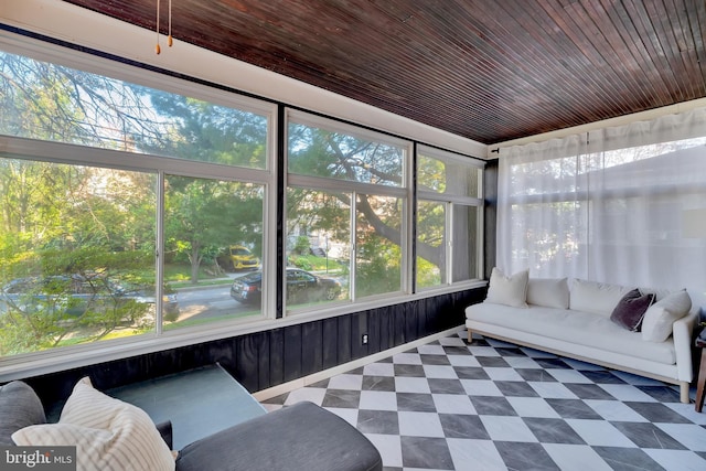 view of sunroom