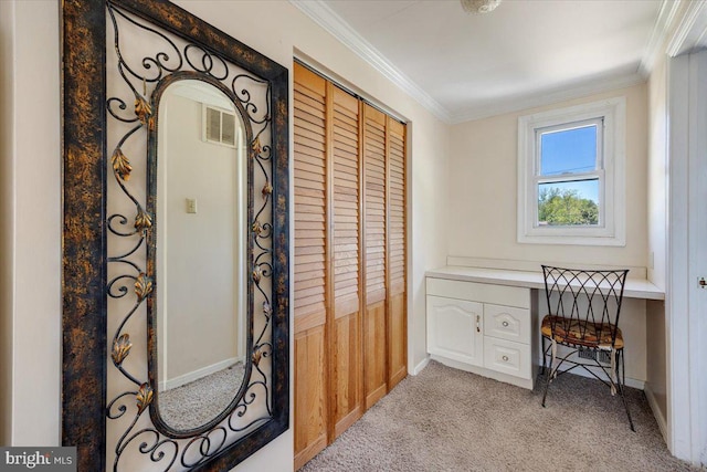 9 Biscayne Blvd, West Deptford, NJ 08096 - interior space with baseboards, ornamental molding, and light carpet