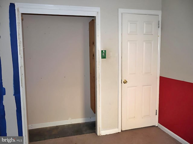interior space with baseboards