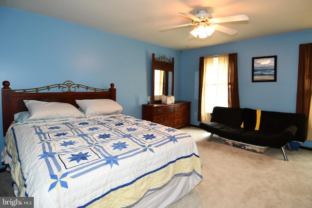 3505 Fox Ridge Rd, Waldorf, MD 20601 - carpeted bedroom featuring a ceiling fan