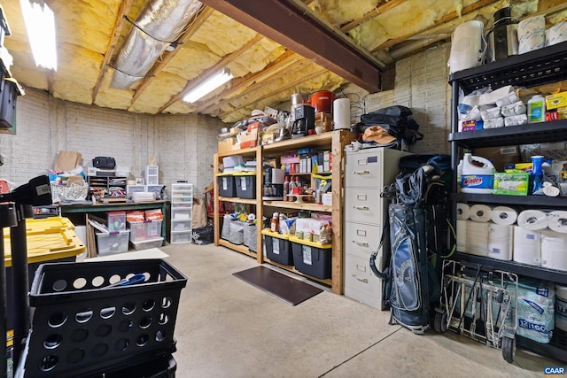 view of storage