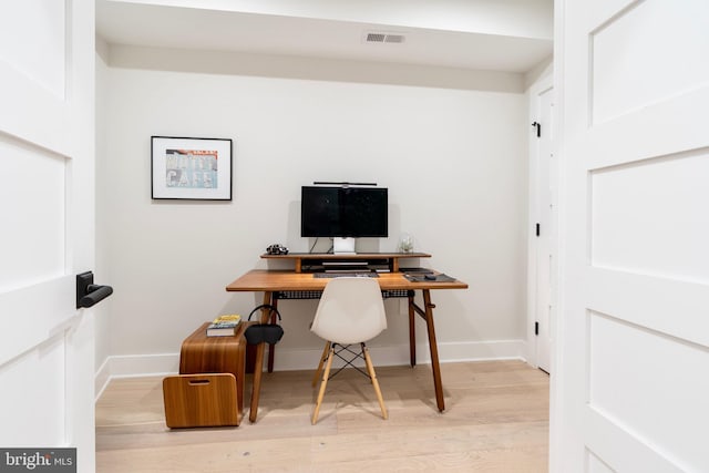 430 15th St SE, Washington, DC 20003 - office featuring light wood-style floors, baseboards, and visible vents