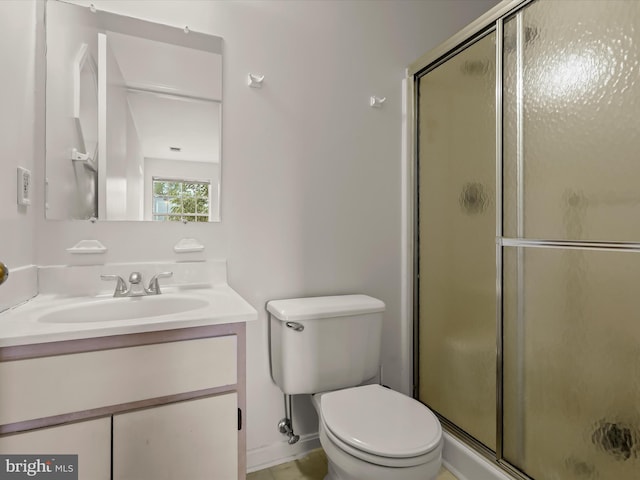 6605 Rapid Water Way Unit 301, Glen Burnie, MD 21060 - bathroom featuring a stall shower, vanity, and toilet