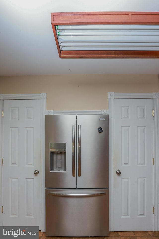 details with stainless steel fridge