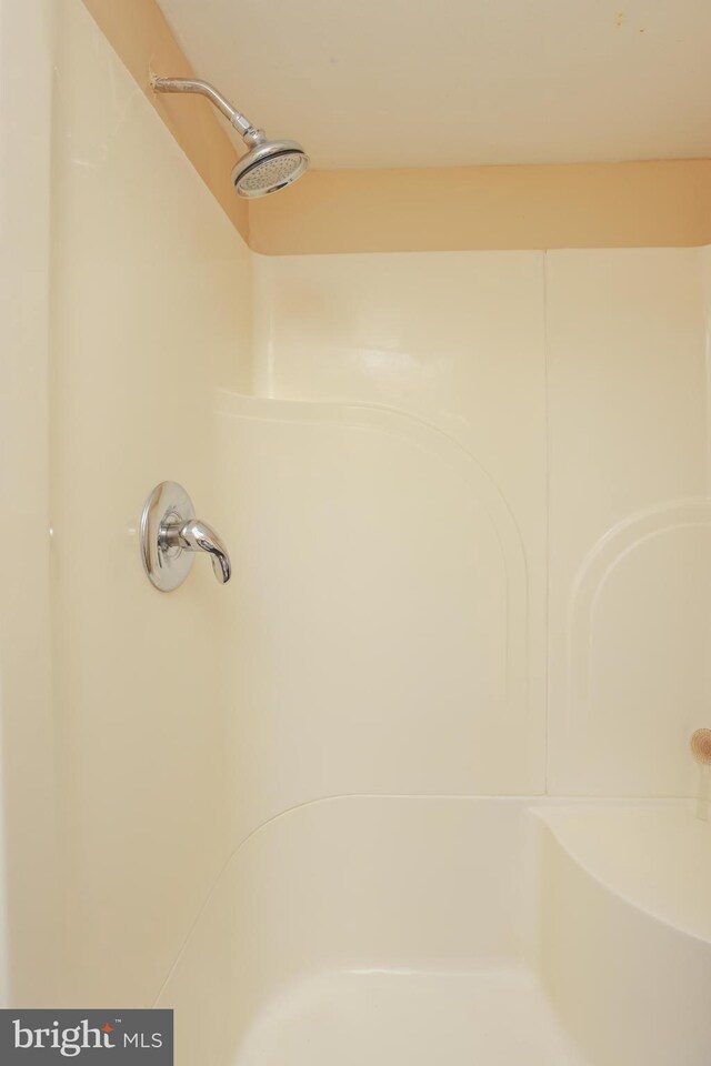 interior details with a shower