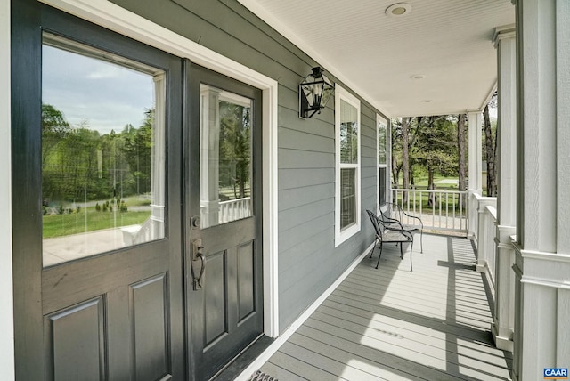 exterior space featuring a porch