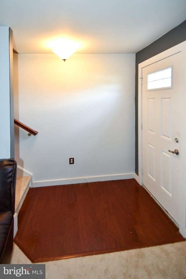 1037 Agricopia Dr, La Plata, MD 20646 - foyer entrance with baseboards, wood finished floors, and stairs