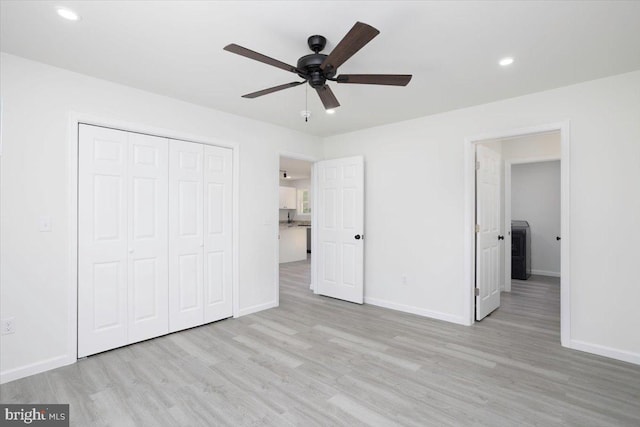 4205 Cabin Creek Hurlock Rd, Hurlock, MD 21643 - unfurnished bedroom featuring baseboards, recessed lighting, and wood finished floors