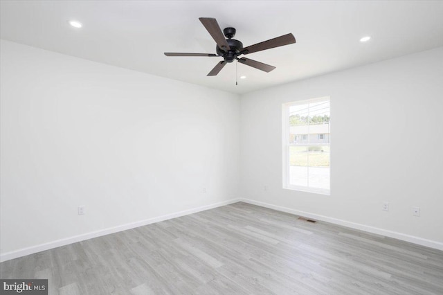 4205 Cabin Creek Hurlock Rd, Hurlock, MD 21643 - unfurnished room featuring visible vents, recessed lighting, and wood finished floors