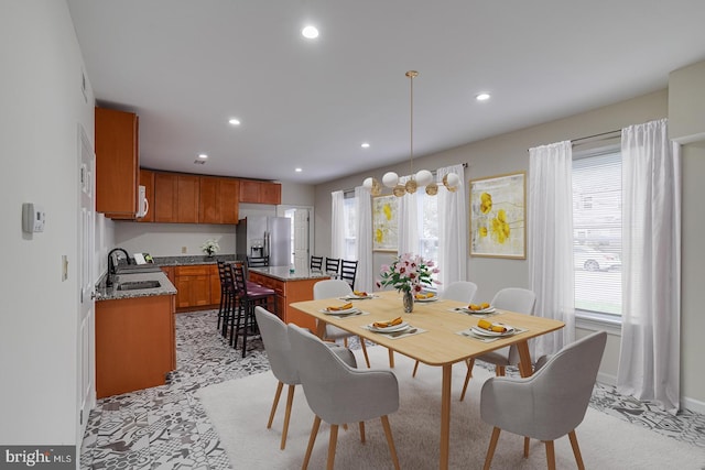 25 E High St, Felton, DE 19943 - dining area featuring recessed lighting and light colored carpet