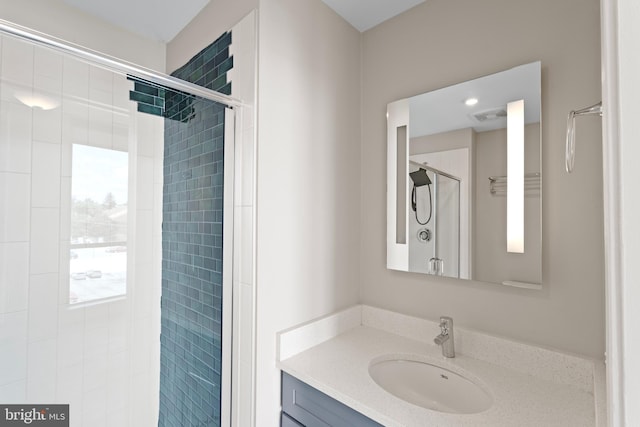 1320 Fenwick Ln Unit 402, Silver Spring, MD 20910 - bathroom with a shower stall and vanity