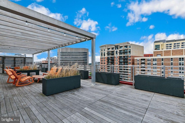 1320 Fenwick Ln Unit 402, Silver Spring, MD 20910 - wooden terrace featuring a view of city