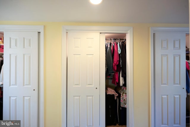 view of closet
