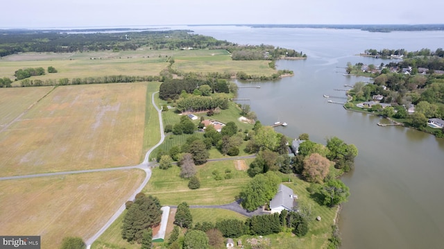 2210 Horns Point Rd, Cambridge, MD 21613 - aerial view of property and surrounding area with a nearby body of water and rural landscape