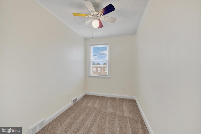 6824 Duluth Ave, Dundalk, MD 21222 - carpeted empty room featuring baseboards and ceiling fan