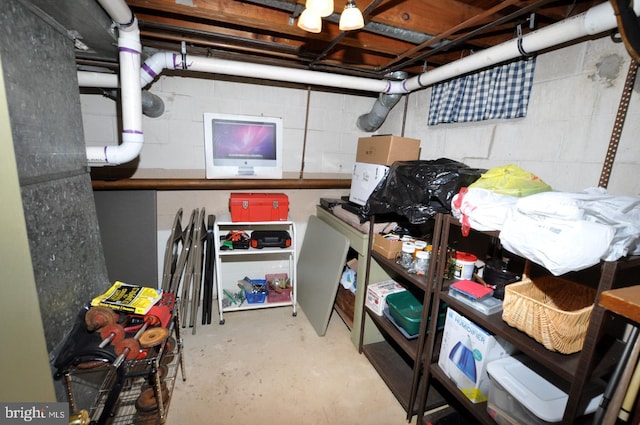 view of storage