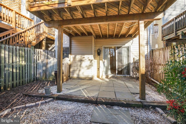 3016 Fallswood Glen Ct, Falls Church, VA 22044 - view of patio with fence and stairs
