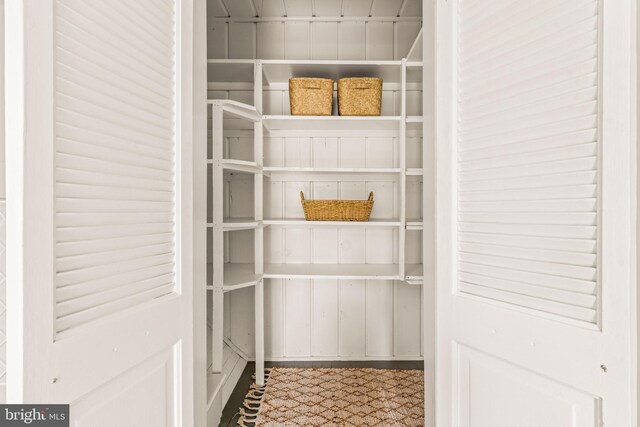 view of storage area